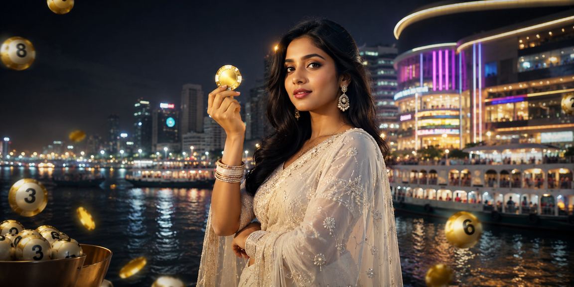 ঢাকা শহরের নৈশ জাগরণে লটারি বিজ্ঞাপনের উজ্জ্বল নীয়ন আলো